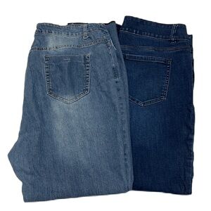 Bundle (2)Nytrends 4 & Lane Bryant 5-Pocket  Jeans, Size 20
